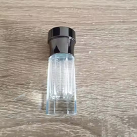 Vente en gros de 3ml de bouteille en verre de parfum d'huile de couvercle en alliage de zinc bouteille en verre vide avec joint de pulvérisateur de pompe