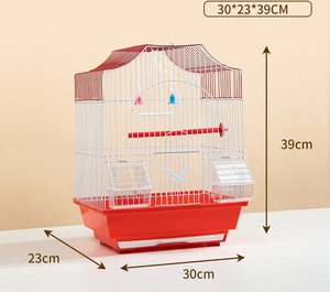 Kaplan cilt şakayık Metal kuş kafesi küçük orta ölçekli süs kuş kafesi ev yetiştiriciliği için düğme kapatma sürüngenler için - Product Image 5
