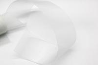 Ruban de rideau en plastique blanc de luxe à largeur personnalisée avec design Art Déco, modèle 25MMST pour tube de rideau
