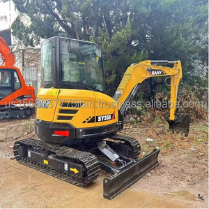 Mini-pelleuse d'occasion Sany SY35U fabriquée en Chine, faible nombre d'heures de fonctionnement, avec moteur ISUZU, prix bas en promotion - Product Image 2