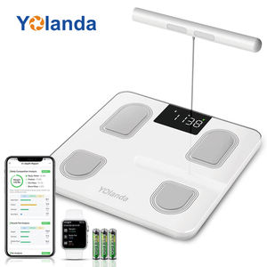 CS10E Yolanda ocho electrodos multifrecuencia 45 métricas Escala de grasa corporal inteligente para la gestión de la salud en el hogar - Product Image 1