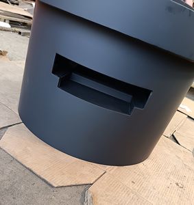 Chimenea Redonda <span class=keywords><strong>de</strong></span> Leña con Vidrio y Campana - Product Image 4