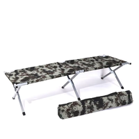 Lit de camping modulaire pliable léger et moderne, lit de camp portable d'urgence pour situations de catastrophe, camouflage, hôpital, extérieur, parc