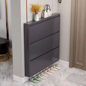 Modern Style Durable and Portable Metal <b>Shoe</b> Cabinet Steel <b>Shoe</b> <b>Racks</b> for Home Furniture Living Room Use - Product Image 4