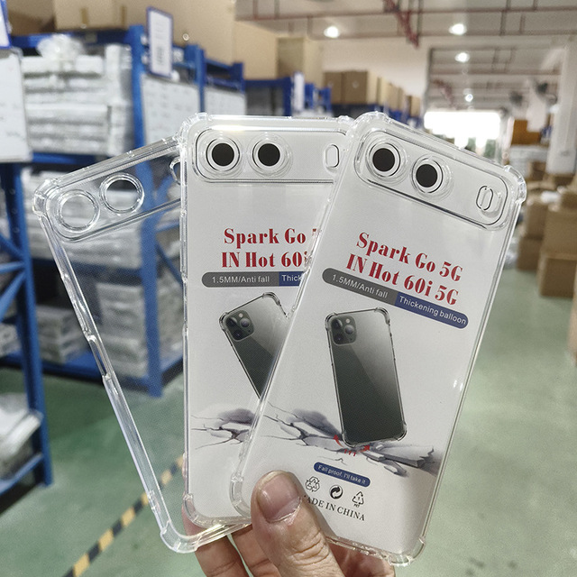 Factory Cheap TPU Phone Protective Cover for Infinix Hot60i Hot50 Hot30play Hot8 Clear Phone case for Infinix Hot60Pro Hot50