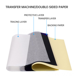 Pochoir de tatouage thermique personnalisé au format A4 15 feuilles/boîte Papier de transfert Copie moins cher Spirit Copieur Papier pour <span class=keywords><strong>tatoueur</strong></span> débutant Artiste - Product Image 5