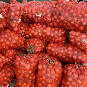 Alta vendita calda ventilata 50x80 pp aglio fresco cipolla patate sacchetti a rete con rete più densa