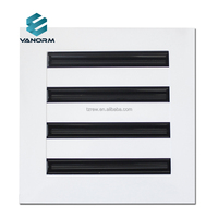 Grille de ventilation moderne 8x8 - Grille de ventilation décorative blanche - Diffuseur linéaire standard - Grille de registre