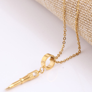 Collar con colgante de destornillador chapado en oro de 18 quilates para hombre, regalo, uso diario, joyería de moda - Product Image 3