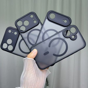 Da cảm thấy Matte TPU PC 13 15 Frosting trường hợp điện thoại cho <span class=keywords><strong>Iphone</strong></span> 17 màu đen cho <span class=keywords><strong>Apple</strong></span> 17 Pro Max <span class=keywords><strong>2025</strong></span> không khí 16 Pro Ins từ tính - Product Image 3