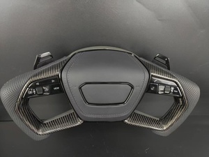 Volant de direction style F1 en fibre de carbone et cuir avec boutons multifonctions pour <span class=keywords><strong>Audi</strong></span> A3/A4/A5/A6/A7/A8/<span class=keywords><strong>Q5</strong></span>/Q7/RS Series - Product Image 4
