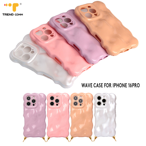 เคสโทรศัพท์นิ่มลายคลื่นสุดหรูสำหรับ <span class=keywords><strong>iPhone</strong></span> XR <span class=keywords><strong>XS</strong></span> <span class=keywords><strong>MAX</strong></span> สีดำพร้อมเชือกเส้นเล็กพลาสติกสีสันสดใสสายคล้องโทรศัพท์มือถือสายรัดลูกปัด - Product Image 5