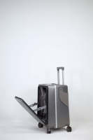 Valise rigide 21 pouces en ABS+PC avec roulettes pivotantes en aluminium intégrées, étanche et résistante à l'usure