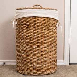 Cesta de mimbre natural hecha a mano de estilo moderno con asas para almacenamiento en la sala de estar, proveedor directo de fábrica al por mayor - Product Image 5