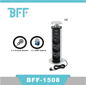 Cắm loại khí nén nâng ổ cắm máy tính để bàn nâng cảm ứng ổ cắm USA phích cắm nâng đa điện bật lên ổ cắm máy tính để bàn với <span class=keywords><strong>USB</strong></span> - Product Image 4