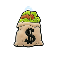 Porte-clés en caoutchouc 2D pour pièces de monnaie, figurines d'anime et de dessins animés, porte-clés dollar, idéal pour hommes, clés de voiture, souvenirs pour fans, jouets pour enfants