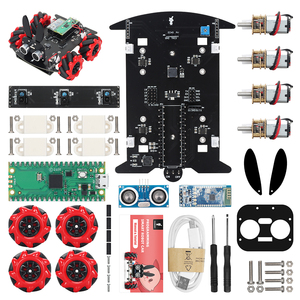 Tscinbuny <span class=keywords><strong>Kit</strong></span> mobil <span class=keywords><strong>Robot</strong></span> kepala kelinci 4WD, <span class=keywords><strong>Kit</strong></span> pemula <span class=keywords><strong>Robot</strong></span> roda Mecanum dengan sasis lampu RGB UNTUK <span class=keywords><strong>Arduino</strong></span> - Product Image 2