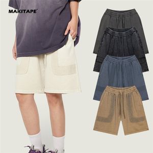 Pantalones Cortos Deportivos Vintage para Hombre BE3275 HG, Lavado Ácido, 340GSM, Ecológicos, 100% Algodón, Antiarrugas, Cintura Media, Tejido de Punto, Estampado Digital - Product Image 1