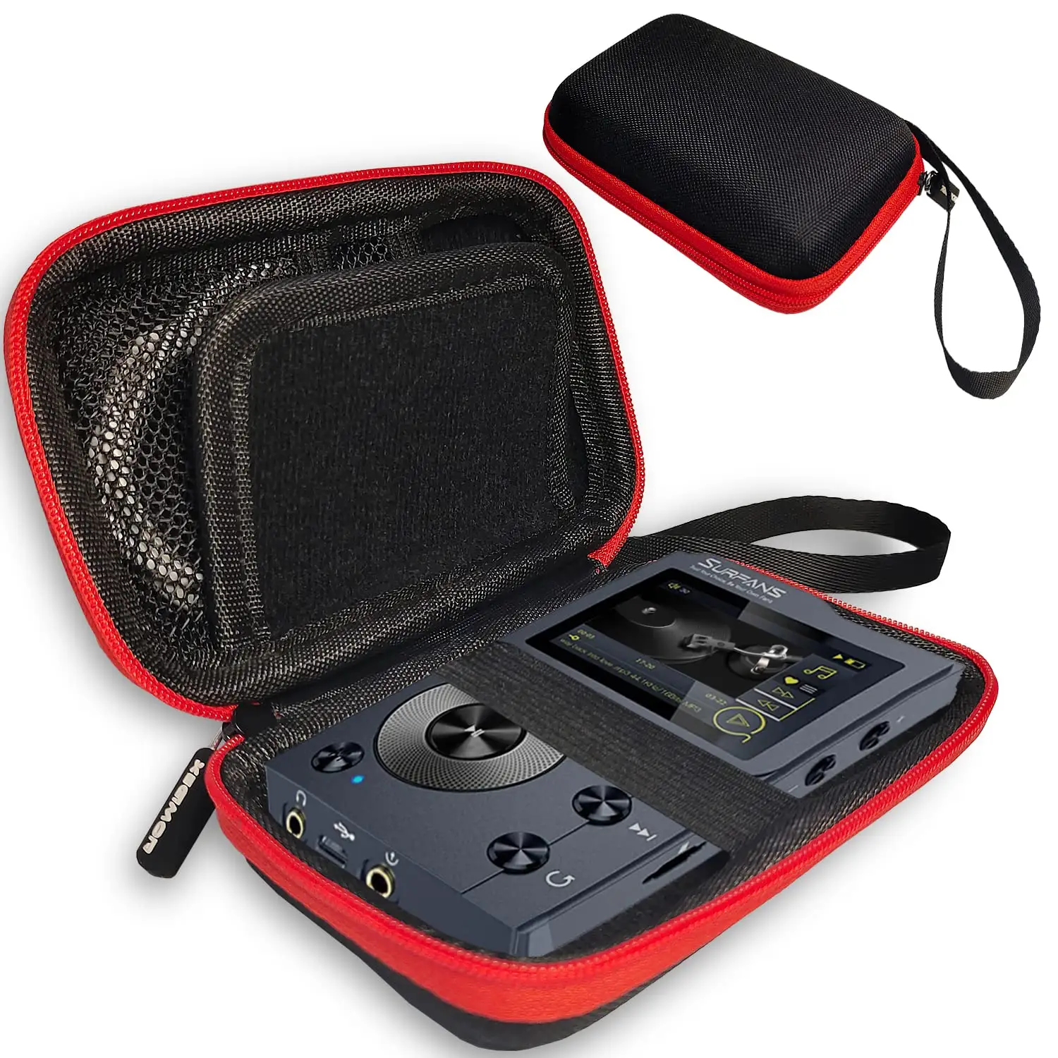 Bolsas de almacenamiento de estuche rígido de alta calidad personalizado de fábrica para MP3 MP4 reproductor de música estuche accesorios electrónicos