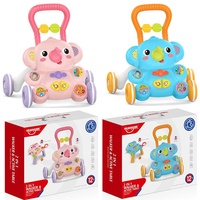 Bao Han Nouveauté Trotteur Bébé 2-en-1 avec Jouets Éléphant, Bonne Poussette Musicale et Lumineuse, Trotteur Éducatif pour Bébé
