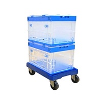 Chariot de transport Uni-Silent150 en polypropylène, capacité 150 kg, chariot de déménagement robuste pour meubles, roues PLA150A-ZDL, plateforme