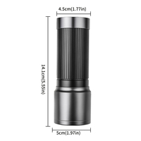 Senter Inspeksi Ultraviolet USB-C Berbahan Aluminium Alloy, Detektor Urine Kucing Hewan Peliharaan, Senter UV LED Isi Ulang 365nm
