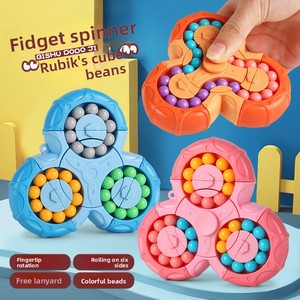 Groothandel 6x6x6 Zeszijdige Draaiende ABS Plastic Mini Bean Cube Puzzle Fidget Spinner Kraal Maze Breinbreker Educatief Stressverlichter - Product Image 3