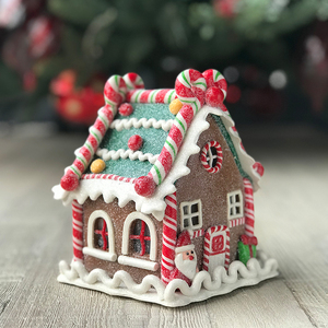 Giá Cả Cạnh Tranh Trưng Bày Vòng Hoa Người Tuyết Theo Yêu Cầu Cho Trẻ Em Nhà Bánh Gừng Giáng Sinh Bằng Nhựa - Product Image 5