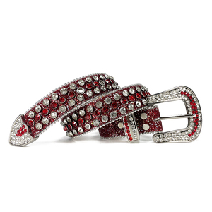 Custom 1.5 Inch Wide Western Cowgirl Red Bling Bling Shiny Crystal <strong>Belt</strong> <strong>Women</strong> Wedding Full Rhinestone Studded <strong>Belts</strong> <strong>for</strong> <strong>Dress</strong> - Product Image 6