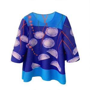 Camicetta disegna camicetta da donna grassa elegante Design taglie forti con Top a manica corta stampato a madre - Product Image 5