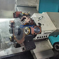 Machine de tournage CNC horizontale à lit incliné TCK550, très demandée, avec système de contrôle GSK et alimentateur automatique de barres servo