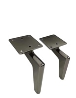 Accessoires de quincaillerie pour meubles Table basse Triangle pieds de meuble pieds de canapé en métal noir doré pour meubles