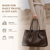 Sac fourre-tout structuré en cuir texturé reptile vintage sur mesure pour femme, sac de voyage quotidien spacieux, sac de transport professionnel – Direct Usine