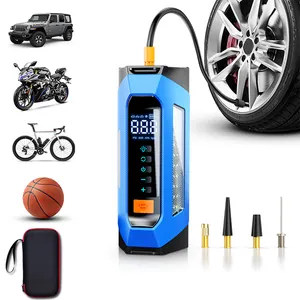 2024 New Product Portable Charger Battery Mobile 12v Automobile Emergency Supply Power Bank Car Jump Starter With Air Compressor