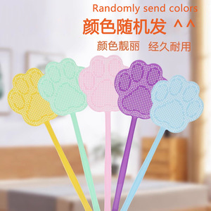 Matamoscas Creativo con Diseño de Garra de Gato, Mango Largo, Manual, de Plástico, para Uso Diario en el Hogar - Product Image 4