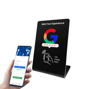 Đứng <span class=keywords><strong>tag</strong></span> thông minh Sticker RFID Facebook Epoxy Google Ins xem xét dấu hiệu tấm ntag213 Ntag215 216 NFC thẻ PVC Tùy chỉnh in 13.56MHz - Product Image 1