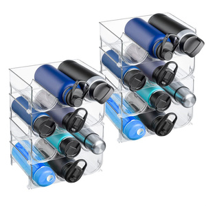 Home Organization Cabinet Organizer Bins Water Bottle Storage Rack For Refrigerator