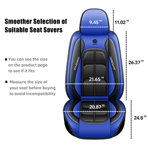 Coprisedili Auto Xiangta Set Completo in Pelle Traspirante Protezioni per Sedili Anteriori e Posteriori Adatti per la Maggior Parte dei Veicoli, SUV - Product Image 4