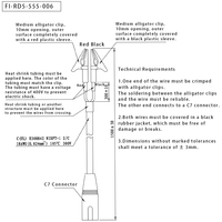 Câble de charge Kosta Kosta-70 personnalisé avec connecteurs MPX Dean TRX JR EC3 EC5 EC8 XT90, âme en cuivre, 2 conducteurs, PVC, longueur 300 mm, 12V