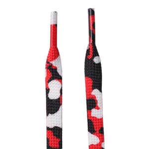 Nuevos Cordones Planos de Camuflaje de 0.8cm, Venta al Por Mayor de Fábrica para Zapatillas AJ1 <span class=keywords><strong>AF1</strong></span> y Zapatos Casuales Unisex - Product Image 4