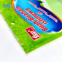 Groothandel op maat bedrukte driezijdig gesealde plastic mylar verpakkingstas voor voedsel met transparant venster, snack plastic stand-up pouch
