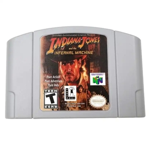 INDIANA JONES N64 Cartouche de carte de jeu pour Nintendo 64 Version US - Product Image 1