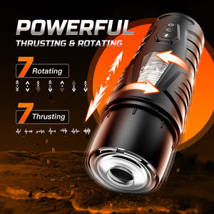 Girevole telescopico aereo tazza maschio masturbatore e sesso orale esercizio giocattolo di controllo del pene Trainer - Product Image 4