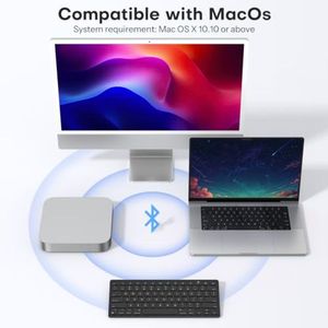 Teclado Inalámbrico Ultra Delgado OEM ODM para Mac, Tamaño Compacto con Conexión Bluetooth Estable - Product Image 3