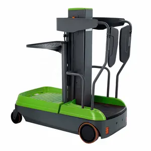 Standing type 5 m reach height electric order picker used for warehouse