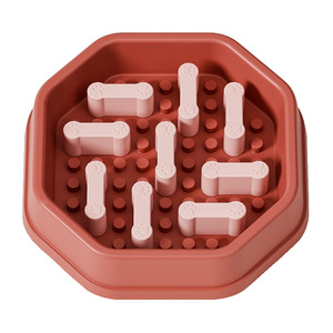 Bol d'alimentation lent réglable pour chats, multifonctionnel, de qualité alimentaire, facile à nettoyer, mangeoire pour animaux de compagnie de forme arrondie - Product Image 2