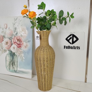 Adornos Chinos Vintage de Paja de 63X15X15CM, Decoración Clásica de Ratán para el Hogar, Artículos Antiguos con Acabado Moteado, Dropshipping DDP - Product Image 6