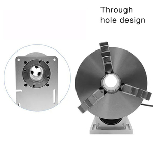 ชุดแกนหมุน CNC แบบวงปิด 4 แกน 3/4 จับ 100 มม. <span class=keywords><strong>2</strong></span>.<span class=keywords><strong>2</strong></span> นิวตันเมตร พร้อมมอเตอร์สเต็ปเปอร์ สำหรับอุปกรณ์เลเซอร์ - Product Image 2