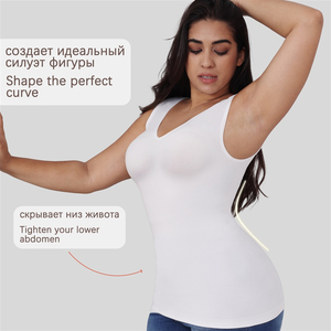Ropa moldeadora de abdomen y estómago de exportación rusa, corsé para mujer, top de cuello en V de alta elasticidad, chaleco - Product Image 4
