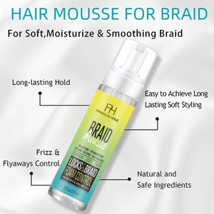 <span class=keywords><strong>Mousse</strong></span> coiffante végétalienne naturelle 237 ml à l'huile d'<span class=keywords><strong>olive</strong></span> pour tresses, torsades et locs, marque distributeur, pour cheveux bouclés - Product Image 2